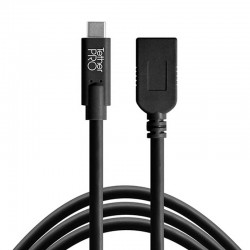 Tether Tools CUCA415BLK Cable USB-C Extender a USB A hembra de 4.6mts 