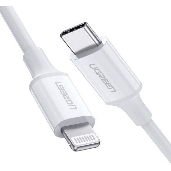 Ugreen Cable USB-C Lightning MFI para iPhone y iPad Ultra Rápido 1mt