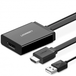 Ugreen Cable Adaptador HDMI con USB power con Display-Port Convert