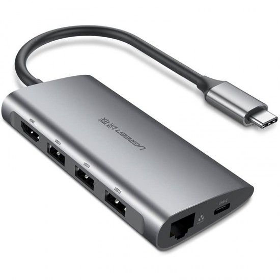 Ugreen 50538 Estacion USB-C (Thunderbolt 3) HDMI + USB 3.0 + RJ45 + USB-C + SD