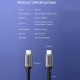 Ugreen 50751 Cable USB-C a USB-C  3.1 de 1.50metros 5Gbps Thunberbolt 3 compatible