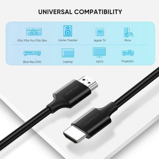 Ugreen Cable 4K HDMI 2.0 macho a HDMI  1 metro 18Gbps 