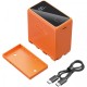 SmallRig 4576 Batería NP F970 Serie L 76.65Wh USB-C (orange)