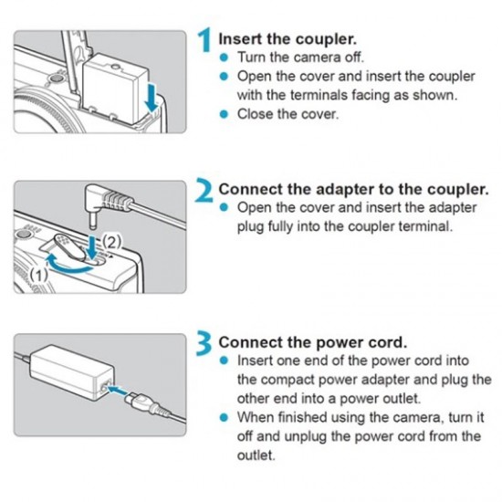 Wasabi ACK-LPE12-A  Adaptador AC para LP-E12 (dummy)