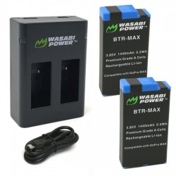 Wasabi Cargador Dual y Bateria para Gopro Max 360