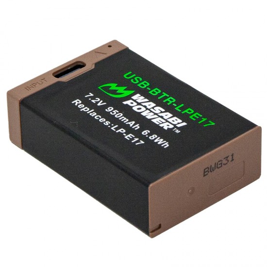 Wasabi LP-E17 USB Batería para Canon LP-E17 