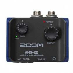 Zoom AMS-22 2x2 USB Audio Interface para Musica y Streaming