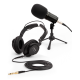 Zoom ZDM-1PMP Podcast Kit auriculares, paraviento y soporte de mesa
