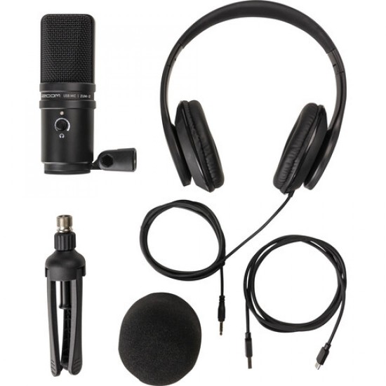 Zoom ZUM-2PMP Micrófono USB podcasting kit